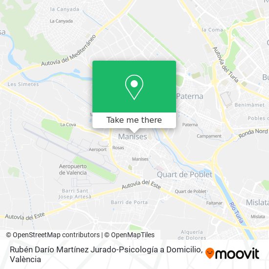 Rubén Darío Martínez Jurado-Psicología a Domicilio map