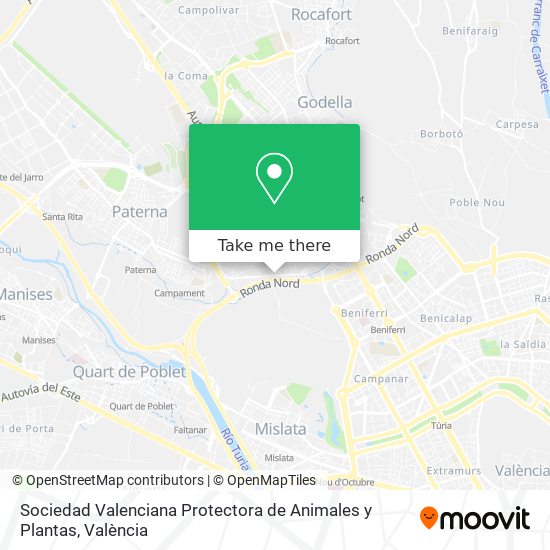Sociedad Valenciana Protectora de Animales y Plantas map
