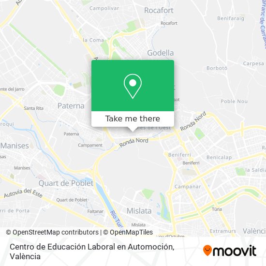 Centro de Educación Laboral en Automoción map