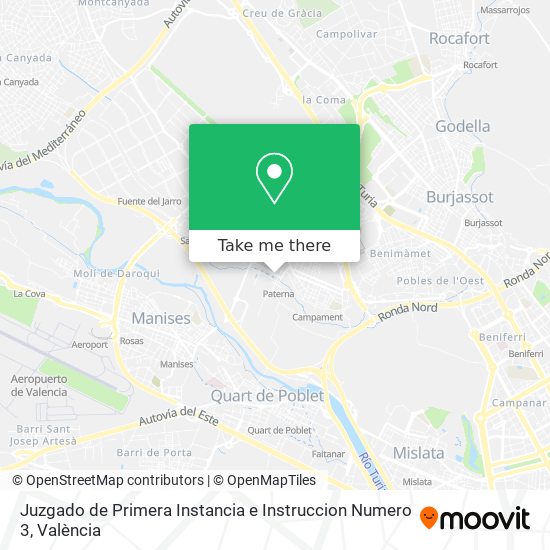 Juzgado de Primera Instancia e Instruccion Numero 3 map