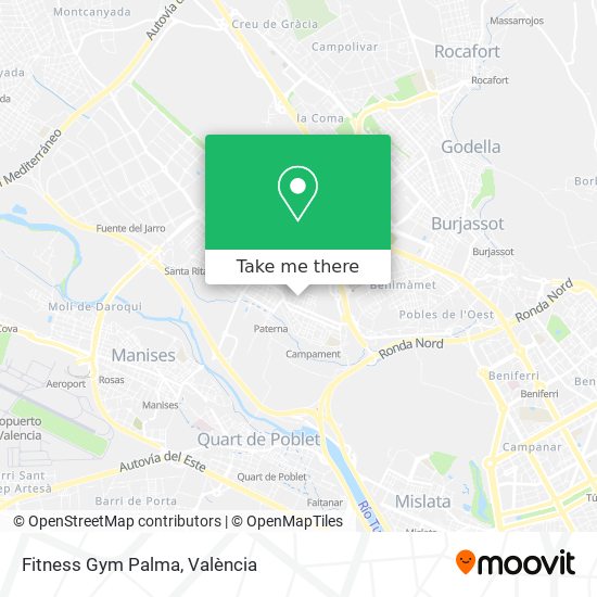 Fitness Gym Palma map