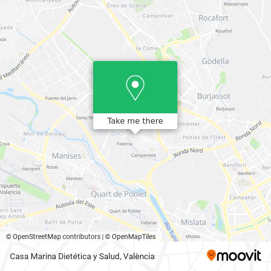 Casa Marina Dietética y Salud map