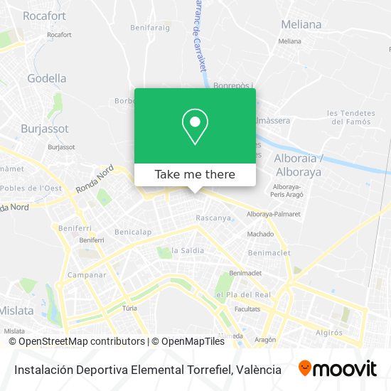 mapa Instalación Deportiva Elemental Torrefiel