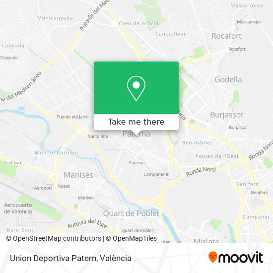 Union Deportiva Patern map