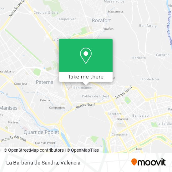 La Barbería de Sandra map