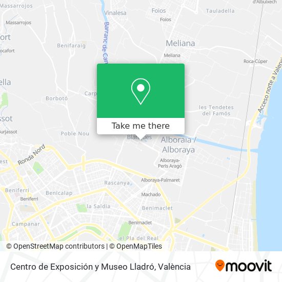 Centro de Exposición y Museo Lladró map