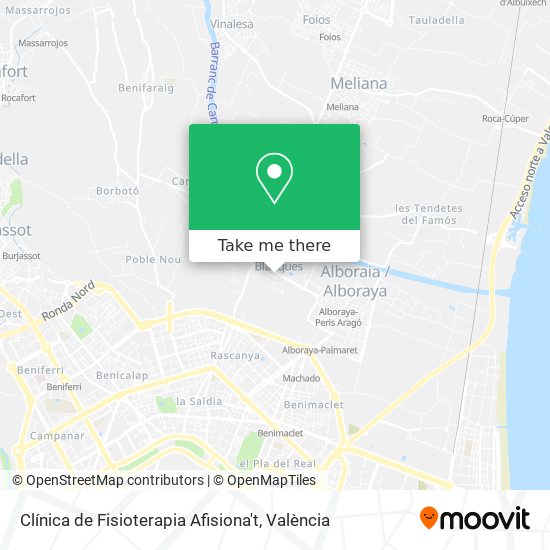 Clínica de Fisioterapia Afisiona't map