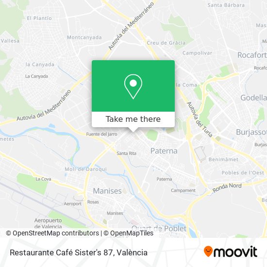 Restaurante Café Sister's 87 map