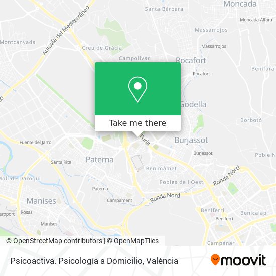 Psicoactiva. Psicología a Domicilio map