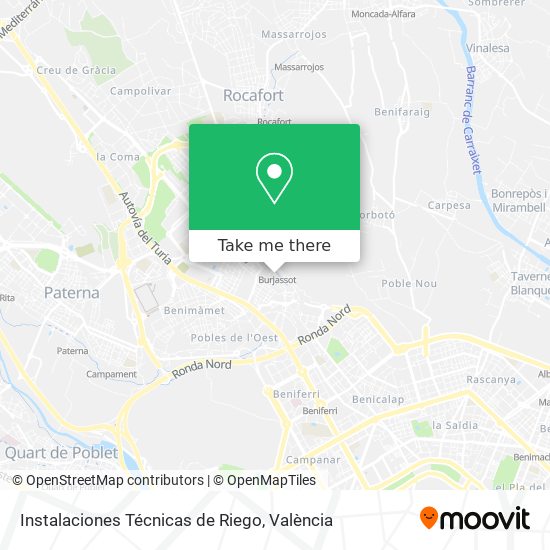 Instalaciones Técnicas de Riego map