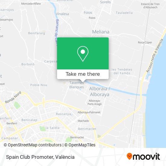 mapa Spain Club Promoter