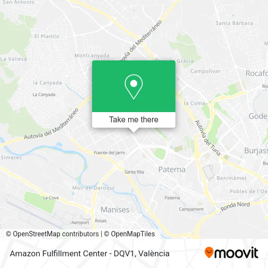 Amazon Fulfillment Center - DQV1 map