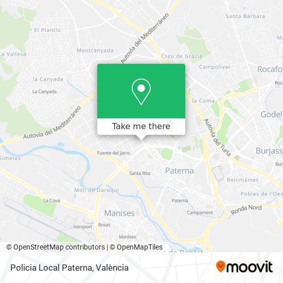 Policia Local Paterna map
