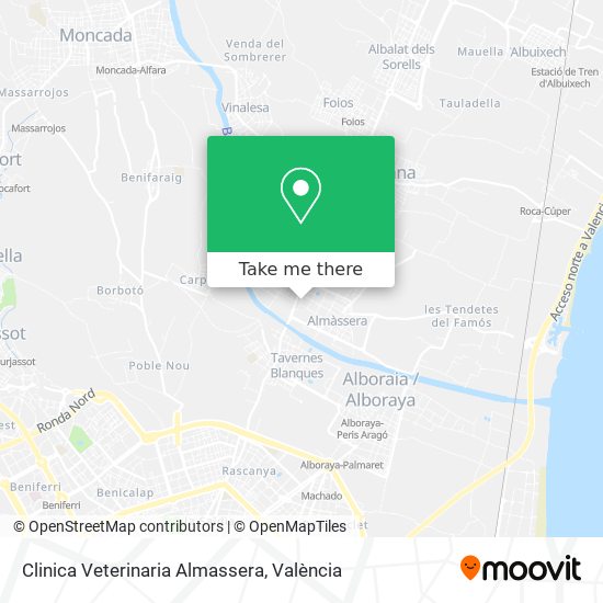Clinica Veterinaria Almassera map