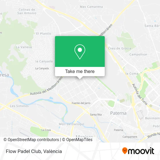 Flow Padel Club map