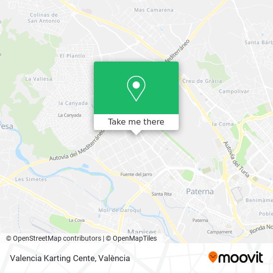 Valencia Karting Cente map