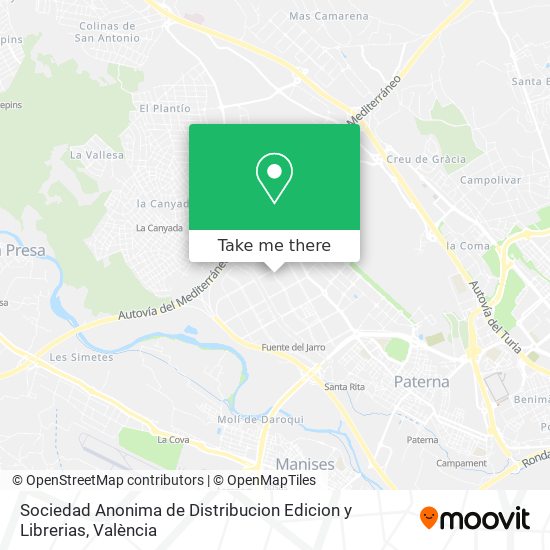 Sociedad Anonima de Distribucion Edicion y Librerias map