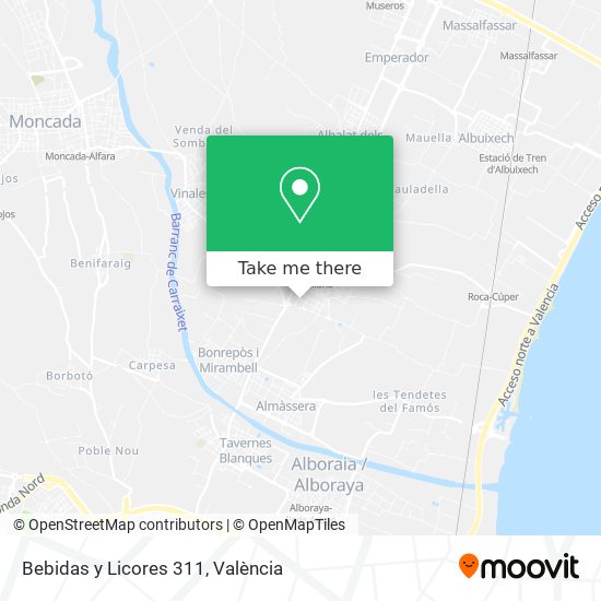 Bebidas y Licores 311 map