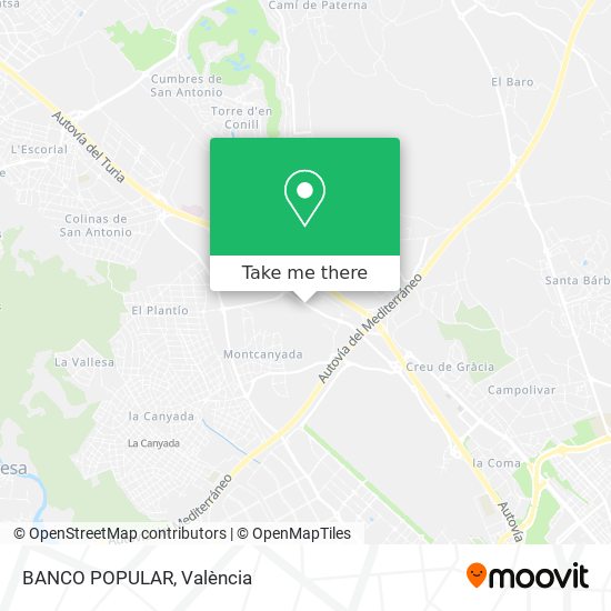 BANCO POPULAR map