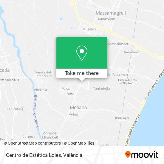 Centro de Estética Loles map