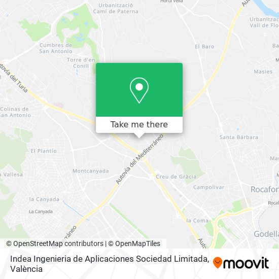 mapa Indea Ingenieria de Aplicaciones Sociedad Limitada