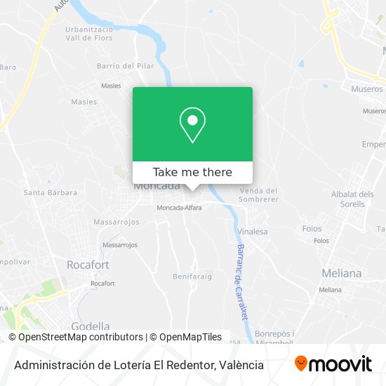 Administración de Lotería El Redentor map