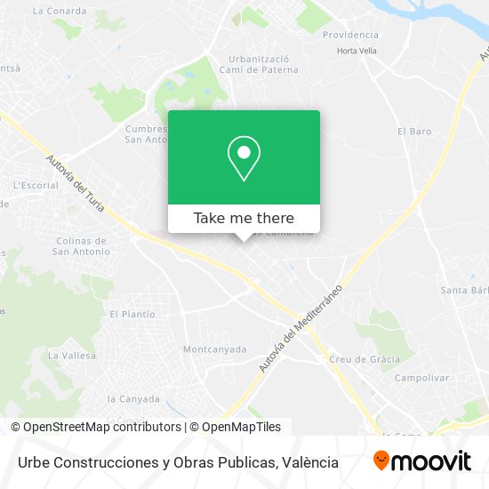 Urbe Construcciones y Obras Publicas map