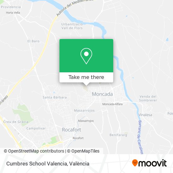 Cumbres School Valencia map