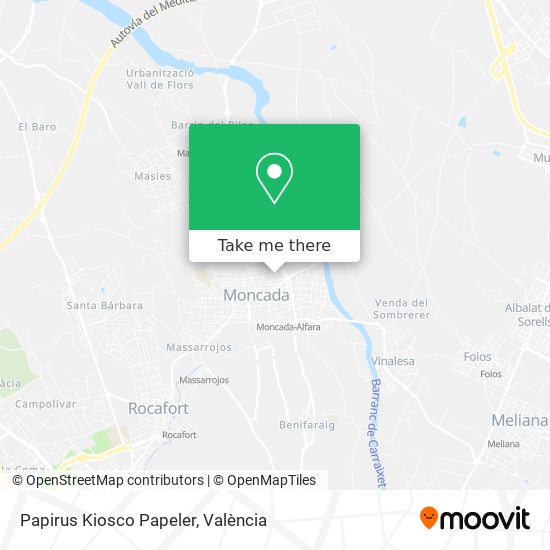 Papirus Kiosco Papeler map