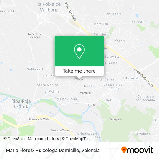 María Flores- Psicóloga Domicilio map