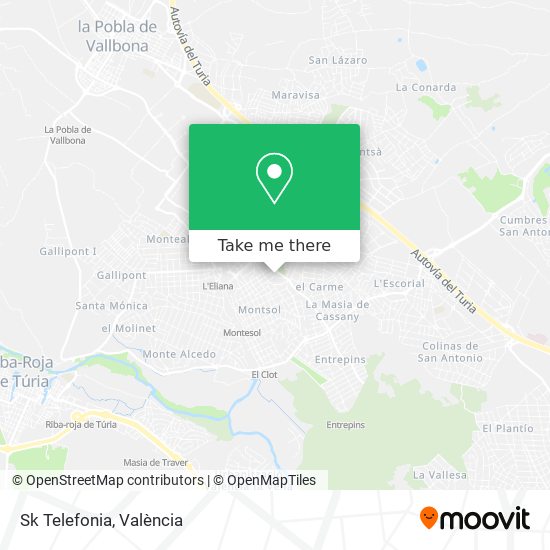 Sk Telefonia map