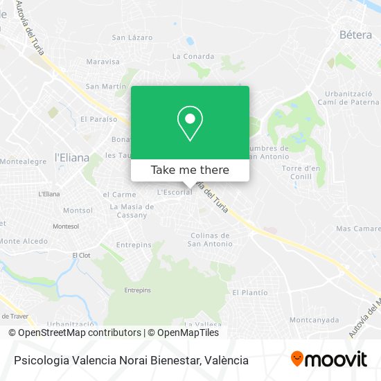 mapa Psicologia Valencia Norai Bienestar