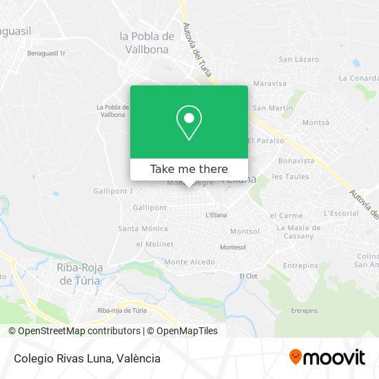 mapa Colegio Rivas Luna