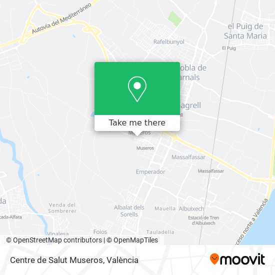 Centre de Salut Museros map