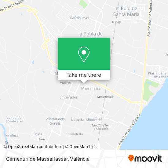 Cementiri de Massalfassar map