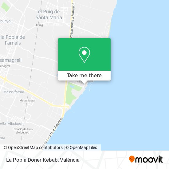 La Pobla Doner Kebab map