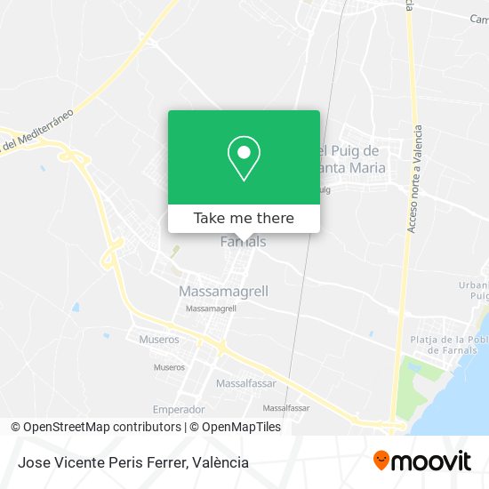 Jose Vicente Peris Ferrer map