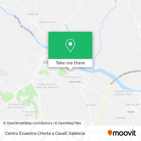 Centro Ecuestre L'Horta a Cavall map