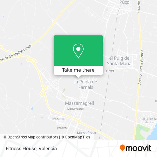 Fitness House map