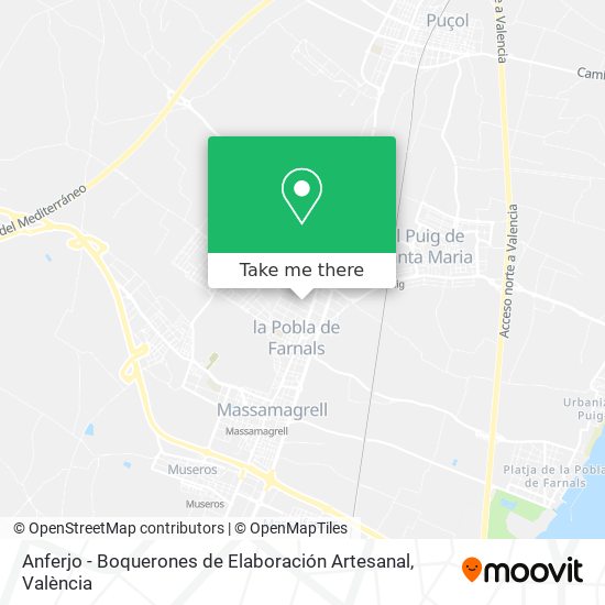 Anferjo - Boquerones de Elaboración Artesanal map
