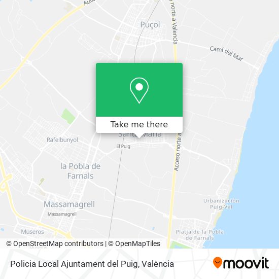 Policia Local Ajuntament del Puig map