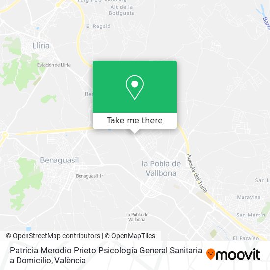 Patricia Merodio Prieto Psicología General Sanitaria a Domicilio map