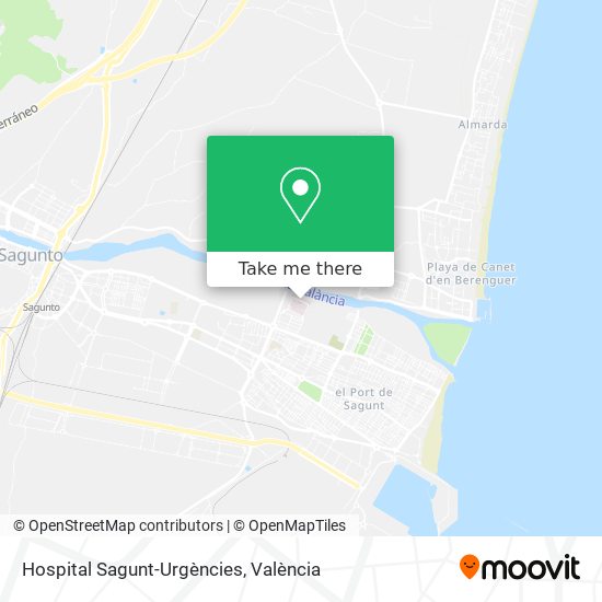Hospital Sagunt-Urgències map