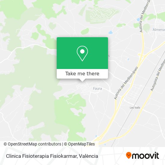 Clinica Fisioterapia Fisiokarmar map