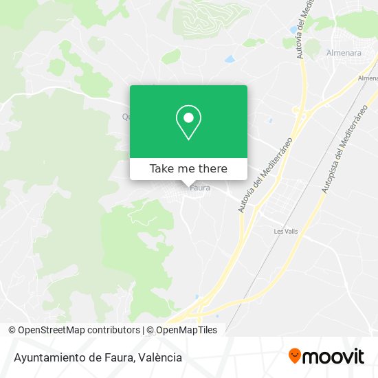 Ayuntamiento de Faura map