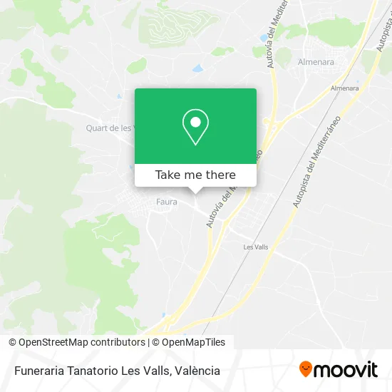 Funeraria Tanatorio Les Valls map