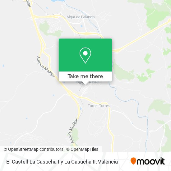El Castell-La Casucha I y La Casucha II map