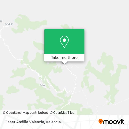 Osset Andilla Valencia map