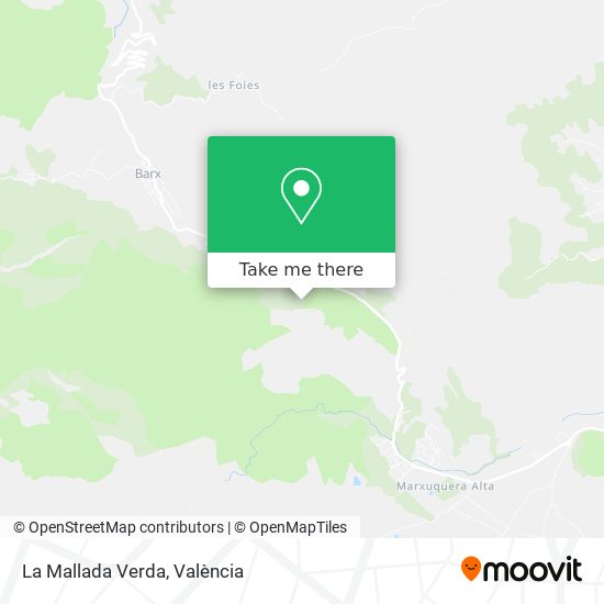 La Mallada Verda map