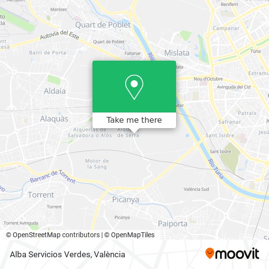 Alba Servicios Verdes map